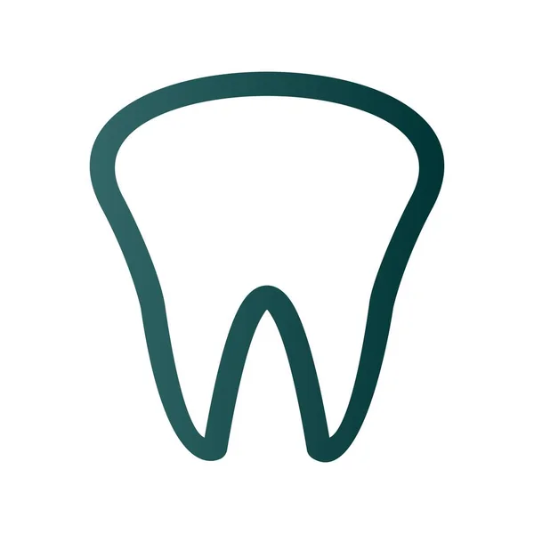 Línea Dientes Gradiente Vector Icono Desig — Archivo Imágenes Vectoriales