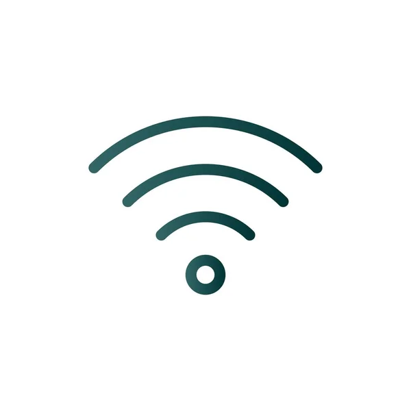 Wifi Line Gradient Vector Icon Desig — Stockvektor