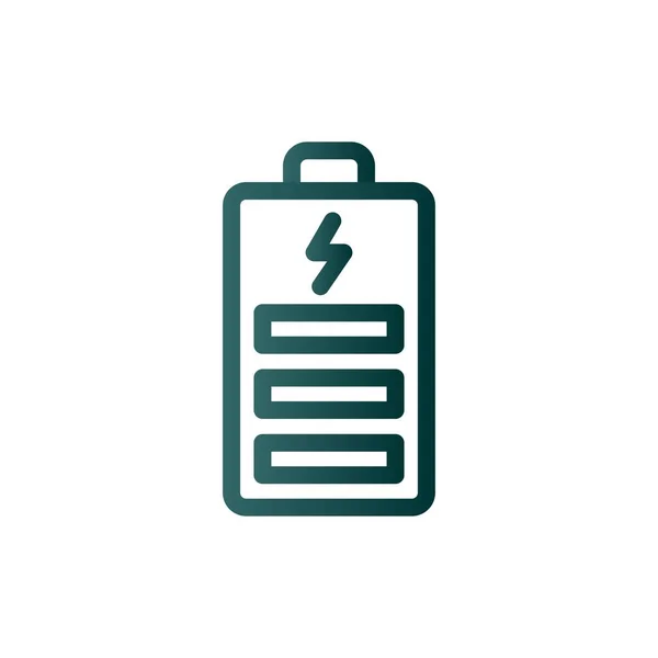 Power Line Gradient Vector Icon Desig — Stockvektor