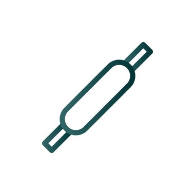 Roller Line Gradyan Vektör Simgesi Tasarımı