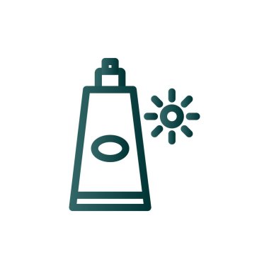 Yemek Masası Çizgisi Gradyan Vektör Simgesi Tasarımı