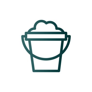 Ot Satırı Gradyan Vektör Simgesi Tasarımı