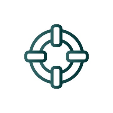 Su Tüpü Çizgisi Gradyan Vektör Simgesi Tasarımı