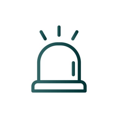 Siren Hattı Gradyan Vektör Simgesi Tasarımı