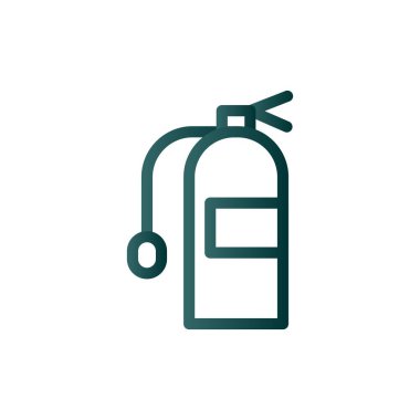 Yangın söndürme hattı Gradyan Vektör Simgesi Tasarımı