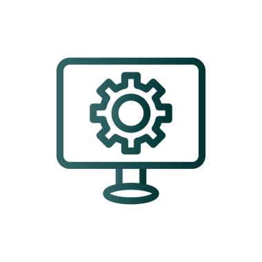 Satır Gradyan Vektör Simgesi Tasarımı Ayarlanıyor