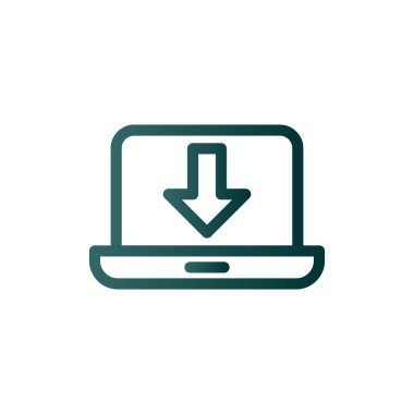 Satır Gradyan Vektör Simgesi Tasarımı İndir