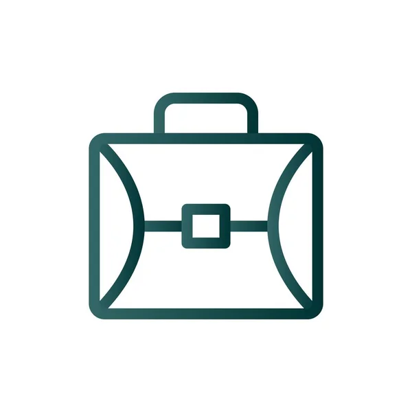 Briefcase Line Gradient Vector Icon Desig — Stock Vector