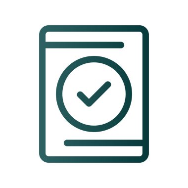 Satır Gradyan Vektör Simgesi Tasarımı Kontrol Et