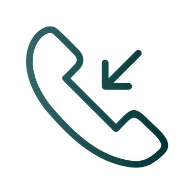 Gelen Arama Satırı Gradyan Vektör Simgesi Tasarımı