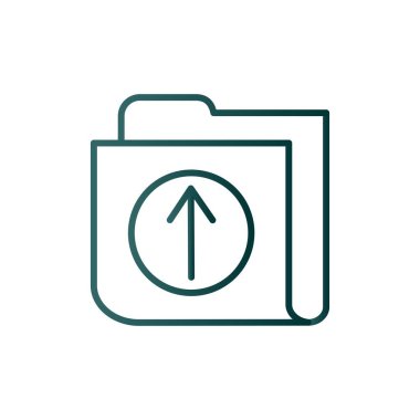 Dizin Satırı Gradyan Vektör Simgesi Tasarımı Yükle