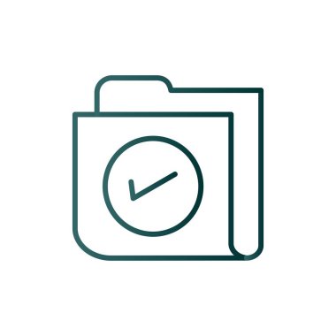 Dizin Satırı Gradyan Vektör Simgesi Tasarımı Kontrol Edildi