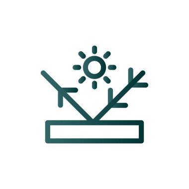 Görkemli Yansıma Çizgisi Gradyan Vektör Simgesi Tasarımı