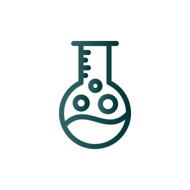 Deney Satırı Gradyan Vektör Simgesi Tasarımı