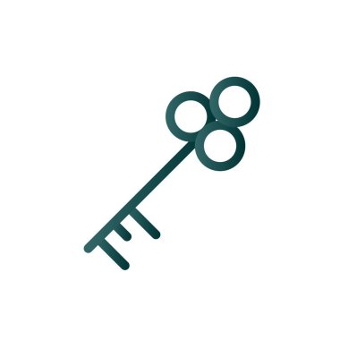 Anahtar Satırı Gradyan Vektör Simgesi Tasarımı