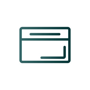 Tarayıcı Satırı Gradyan Vektör Simgesi Tasarımı