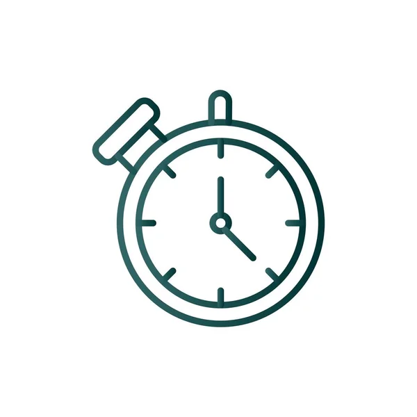 Stop Watch Line Gradiente Vector Diseño Iconos — Archivo Imágenes Vectoriales