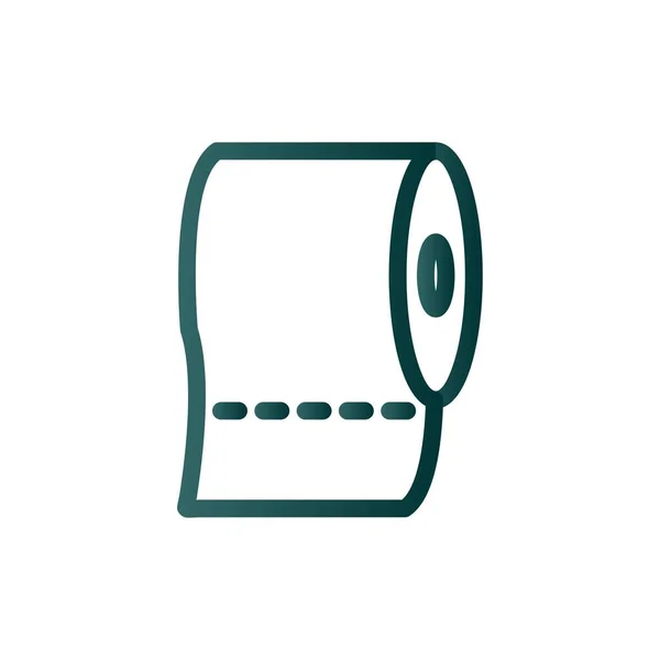 Градиентная Векторная Иконка Туалетной Бумаги — стоковый вектор