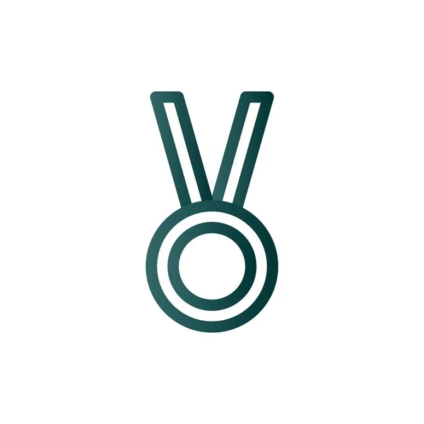 Icône Vectorielle Cercle Ligne Médaille Desig — Image vectorielle