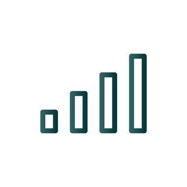 Çizelge Çizelgesi Gradyan Vektör Simgesi Tasarımı