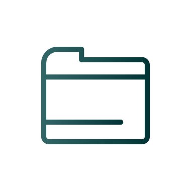 Dizin Satırı Gradyan Vektör Simgesi Tasarımı