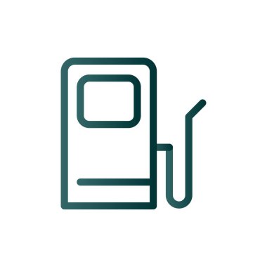 Gaz Çizgisi Gradyan Vektör Simgesi Tasarımı