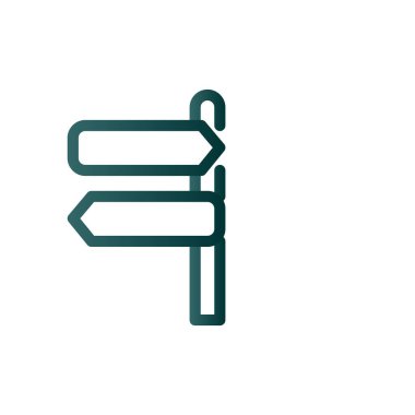 Post Satırı Gradyan Vektör Simgesi Tasarımı İmzala