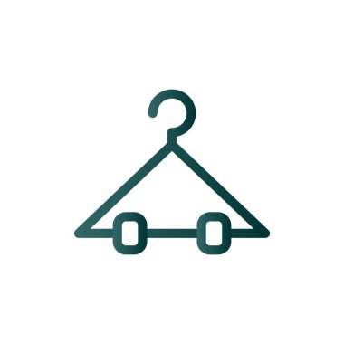 Askı Bezi Çizgisi Gradyan Vektör Simgesi Tasarımı