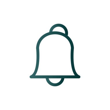 Alarm Satırı Gradyan Vektör Simgesi Tasarımı