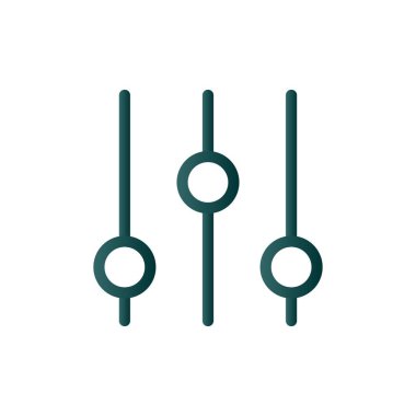 Satır Gradyan Vektör Simgesi Tasarımı Filtreleniyor