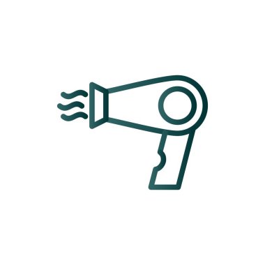 Kurutma Hattı Gradyan Vektör Simgesi Tasarımı