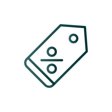 İndirim Etiketi Gradyan Vektör Simgesi Tasarımı