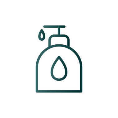 Sabun Dağıtma Çizgisi Gradyan Vektör Simgesi Tasarımı