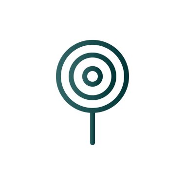 Lolipop Satırı Gradyan Vektör Simgesi Tasarımı