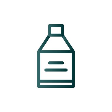 Süt Çizgisi Gradyan Vektör Simgesi Tasarımı