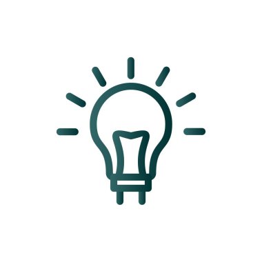 Fikir Satırı Gradyan Vektör Simgesi Tasarımı