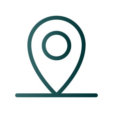 Yer Tutucu Satırı Gradyan Vektör Simgesi Tasarımı