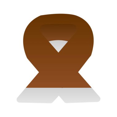 Atkı Düz Gradyan Vektör Simgesi Tasarımı