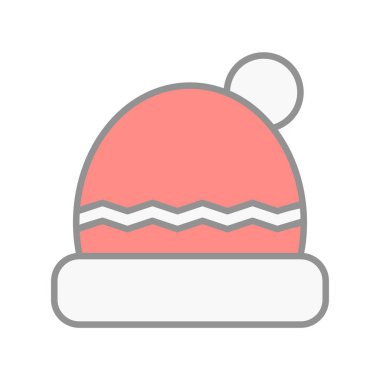 Şapka Doldurulmuş Işık Vektörü Simgesi Tasarımı