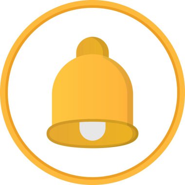 Bell Düz Çember Vektör Simgesi Tasarımı