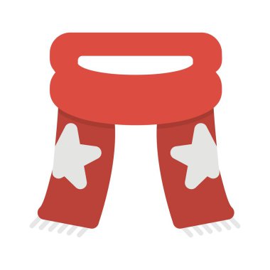 Atkı Düz Gradyan Vektör Simgesi Tasarımı