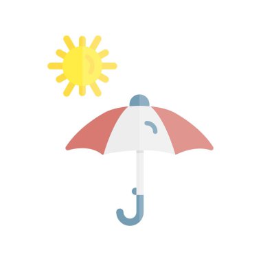 Hava Durumu Düz Işık Vektörü Simgesi Tasarımı