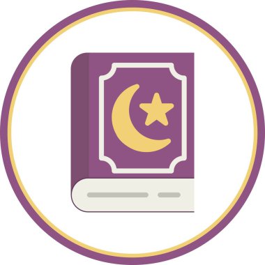 Kuran Düz Çember Vektör Simgesi Tasarımı