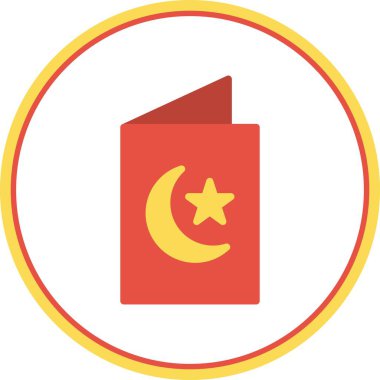 Tebrik Kartı Düz Çember Vektör Simgesi Tasarımı