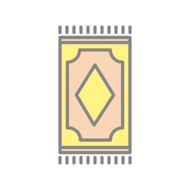 Dua Halısı Işık Vektörü Simgesi Tasarımı