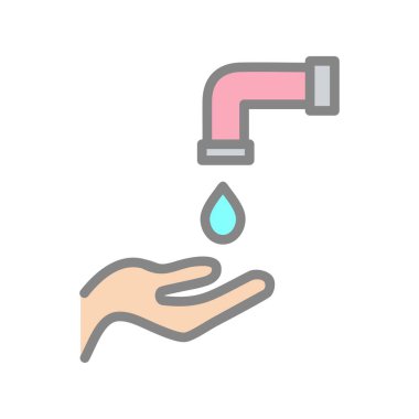 Wudhu Işık Vektörü Simgesi Tasarımı