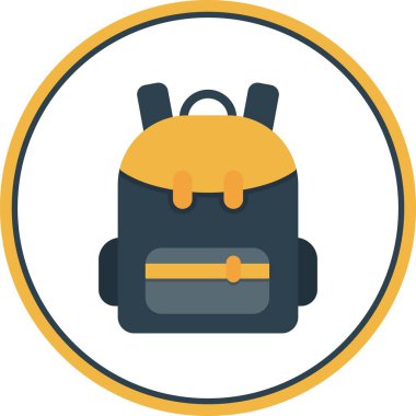 Torba Düz Çember Vektör Simgesi Tasarımı