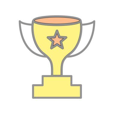 Ödül Doldurulmuş Işık Vektörü Simgesi Tasarımı