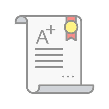 Not Doldurulmuş Işık Vektörü Simgesi Tasarımı