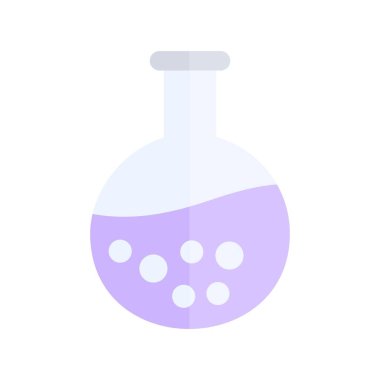 Beaker Düz Işık Vektörü Simgesi Desig